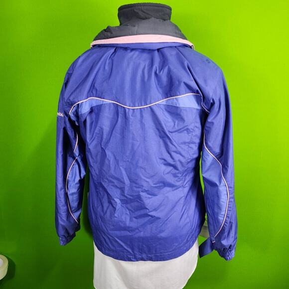 Columbia Womens M Interchange Jacket Blue & Pink Core Vertex with fleece lining - Picture 2 of 11